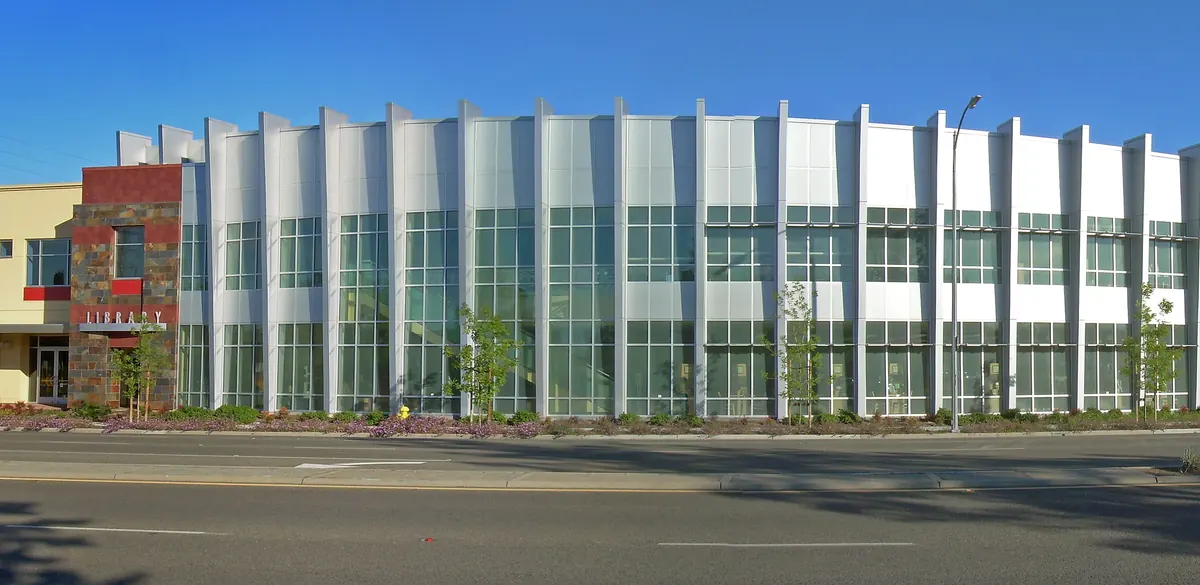 Exterior of Cambrian Branch Library in San Jose.