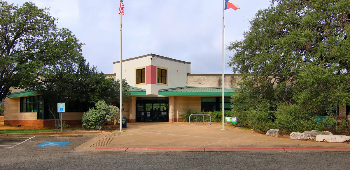 Exterior of the Hampton Branch at Oak Hill in Austin.